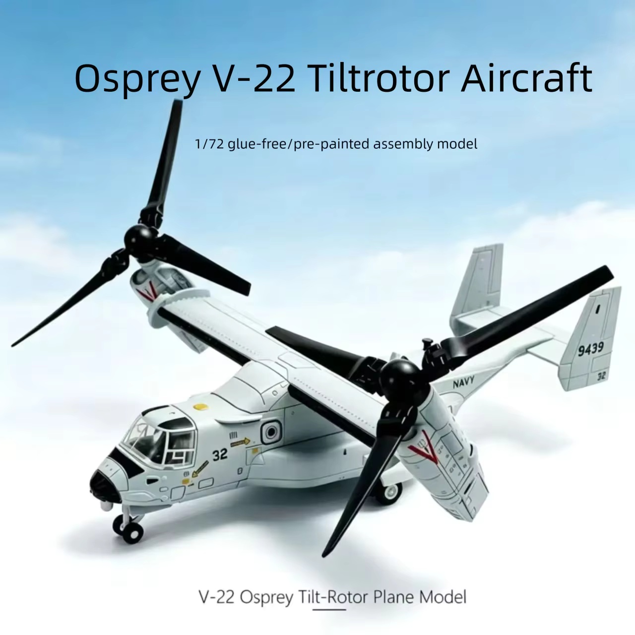 Jjrc Drone X12 - 1/72 schaal, ABS-kunststof, V-22 Osprey Tiltrotor-helikoptermodel,